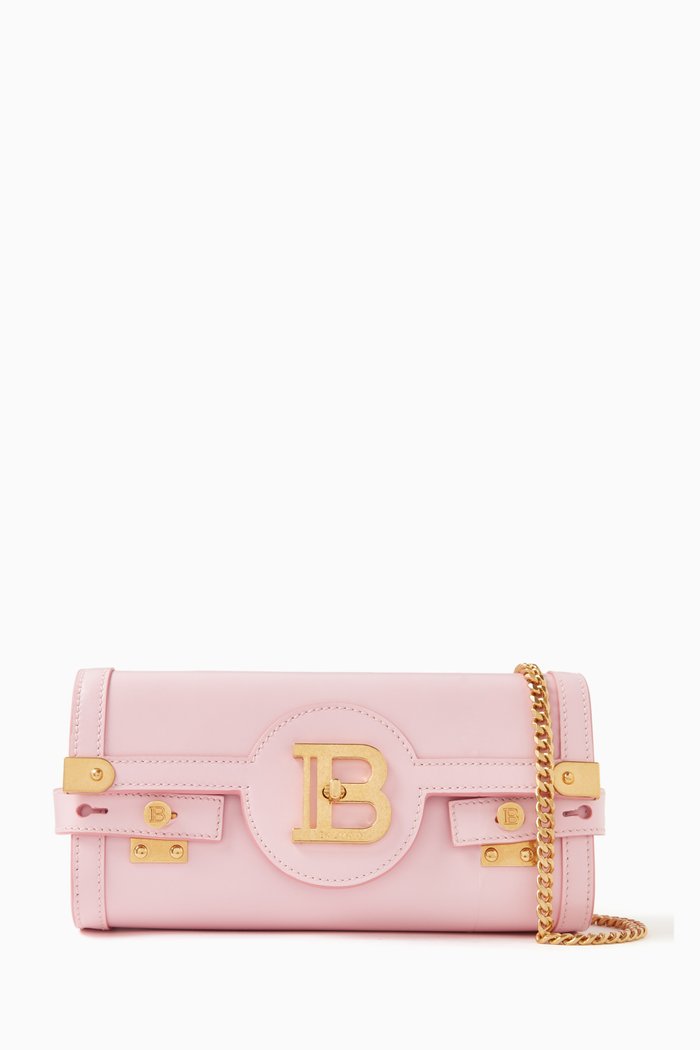 

B-Buzz 23 Clutch Bag in Leather, Pink