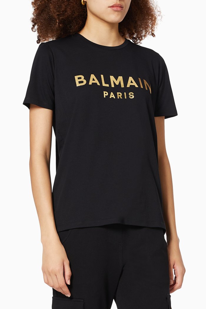 

Logo T-shirt in Cotton Jersey, Black