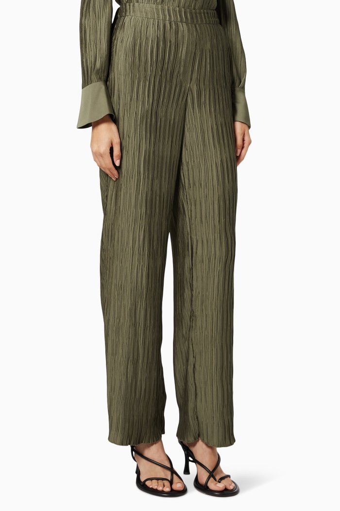 

McKenzie Pleated Pants, Brown