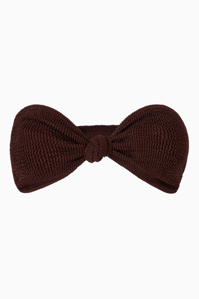 

Sahara Bandeau Bikini Top, Brown