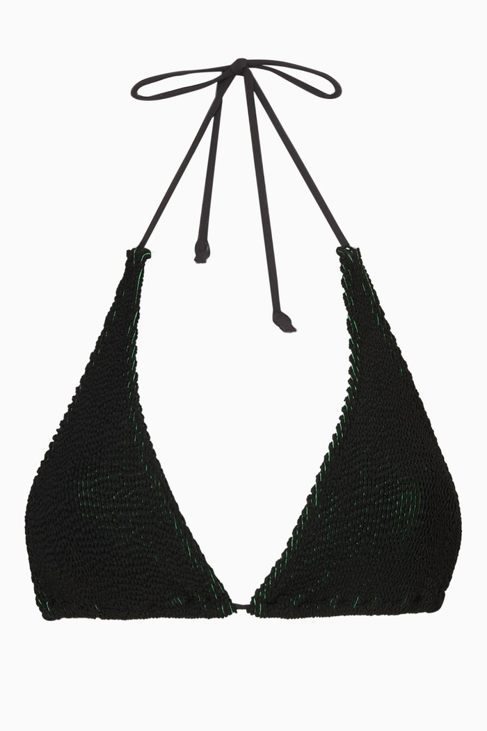 

Sofie Eco Triangle Bikini Top, Black