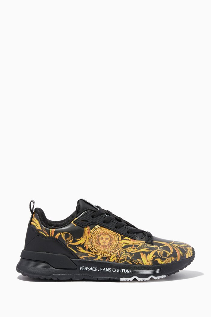 

Fondo Dynamic Barocco Sneakers in leather, Black