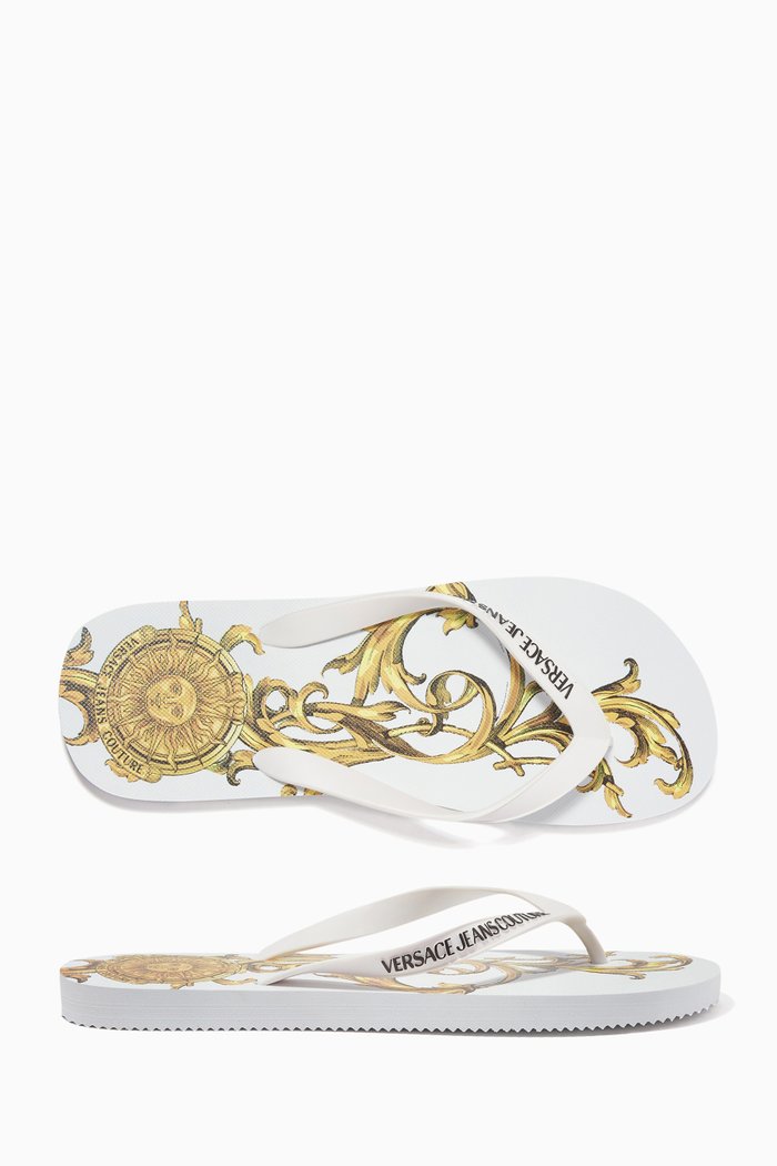 Garland Flip Flops in Rubber, White