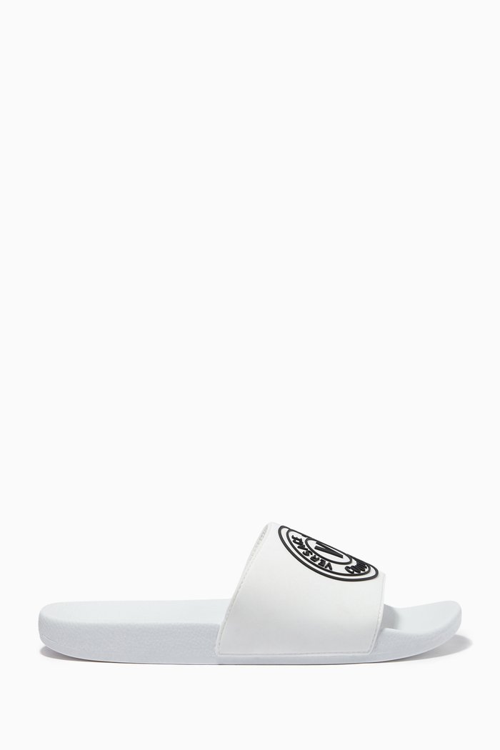 

V-Emblem Slides, White
