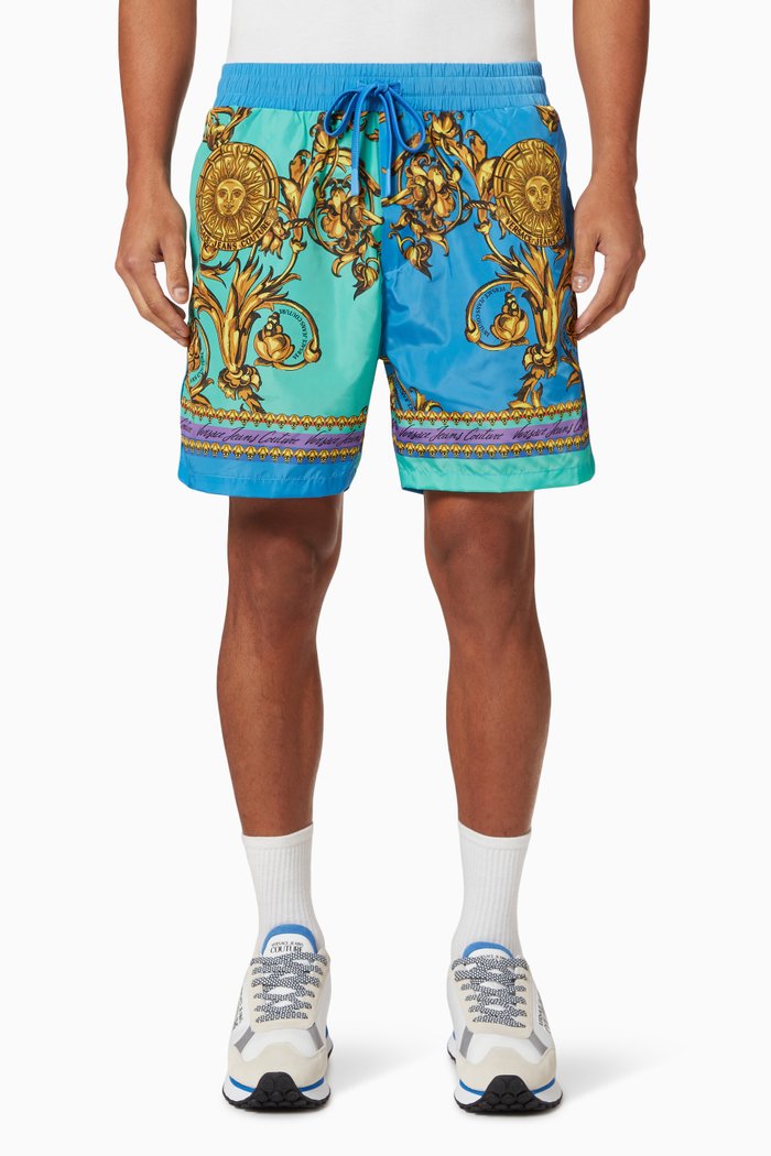 

Baroque Sun Shorts, Blue