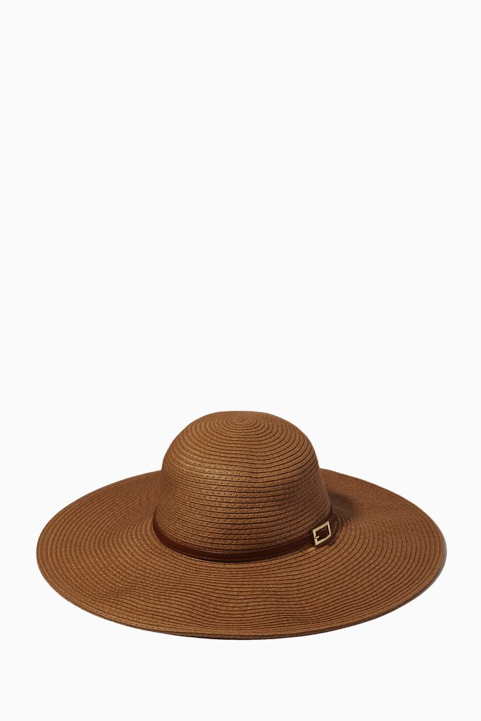 

Jemima Hat in Woven Paper, Brown
