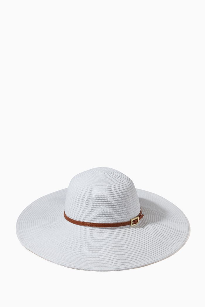 

Jemima Hat in Woven Paper, White