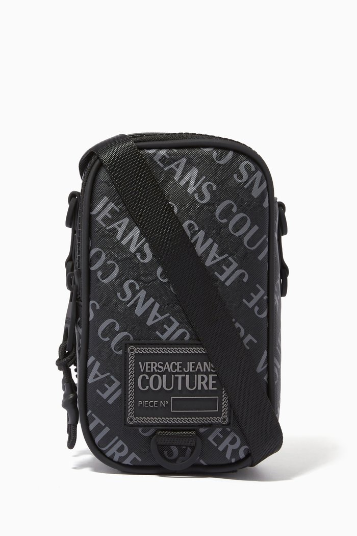 

All-Over Logo Messenger Bag, Black