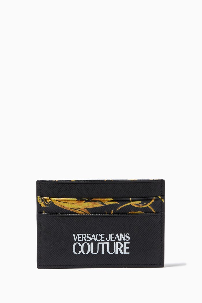 

Baroque Logo Card Holder, Black
