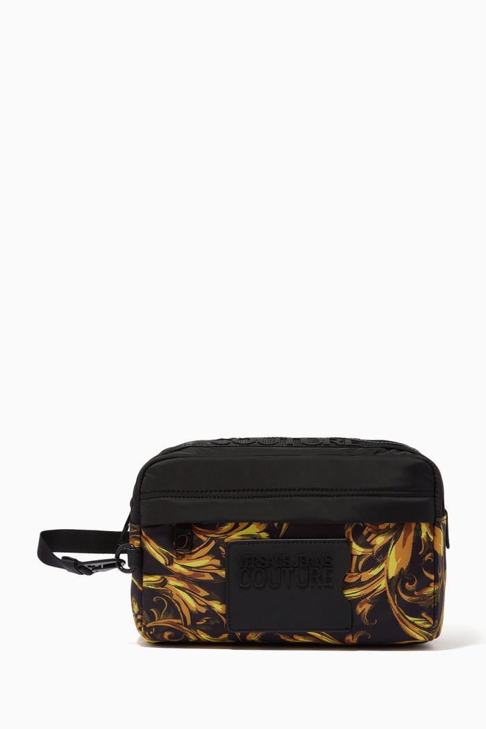 

Baroque Logo Wash Bag, Black
