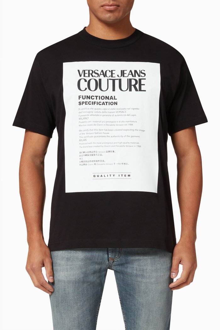 

Maglietta T-shirt in Cotton, Black