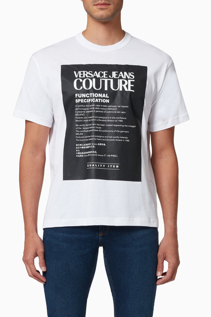 Maglietta T-shirt in Cotton, White