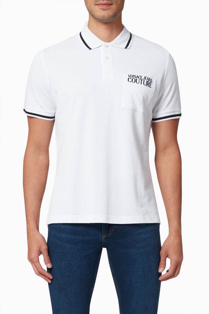 

Polo Shirt in Cotton Piqué, White