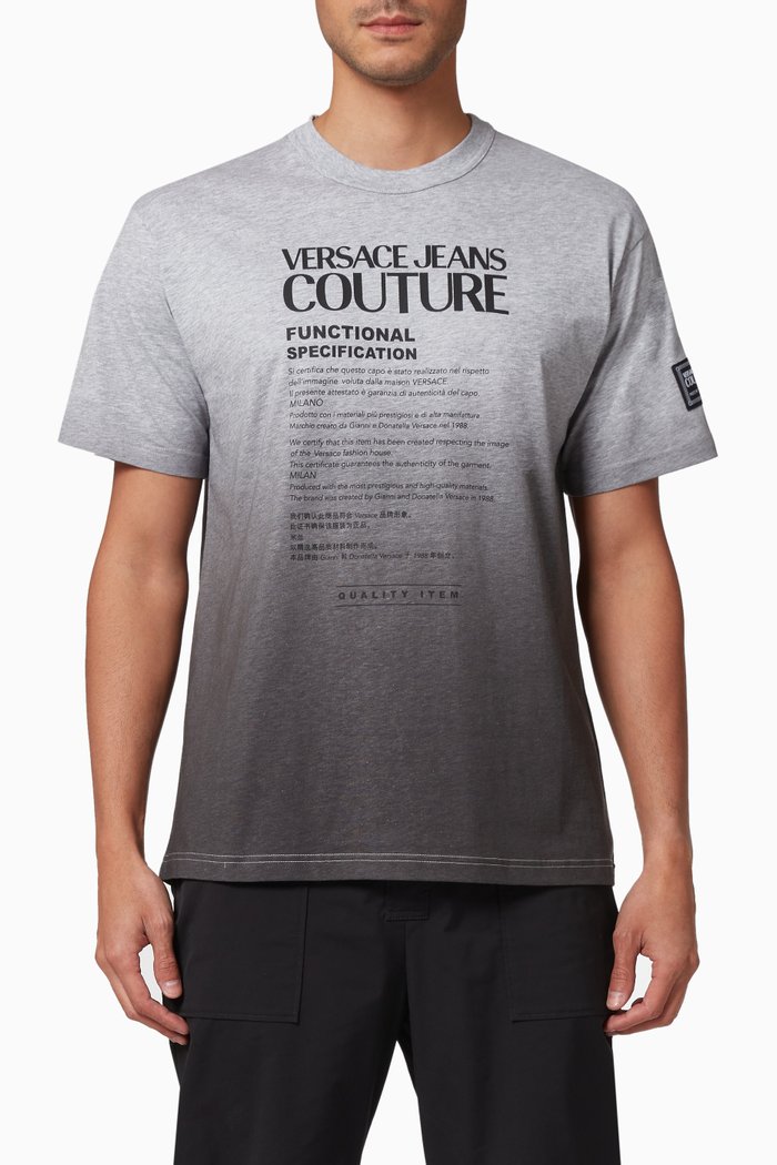 Maglietta T-shirt in Cotton, Black