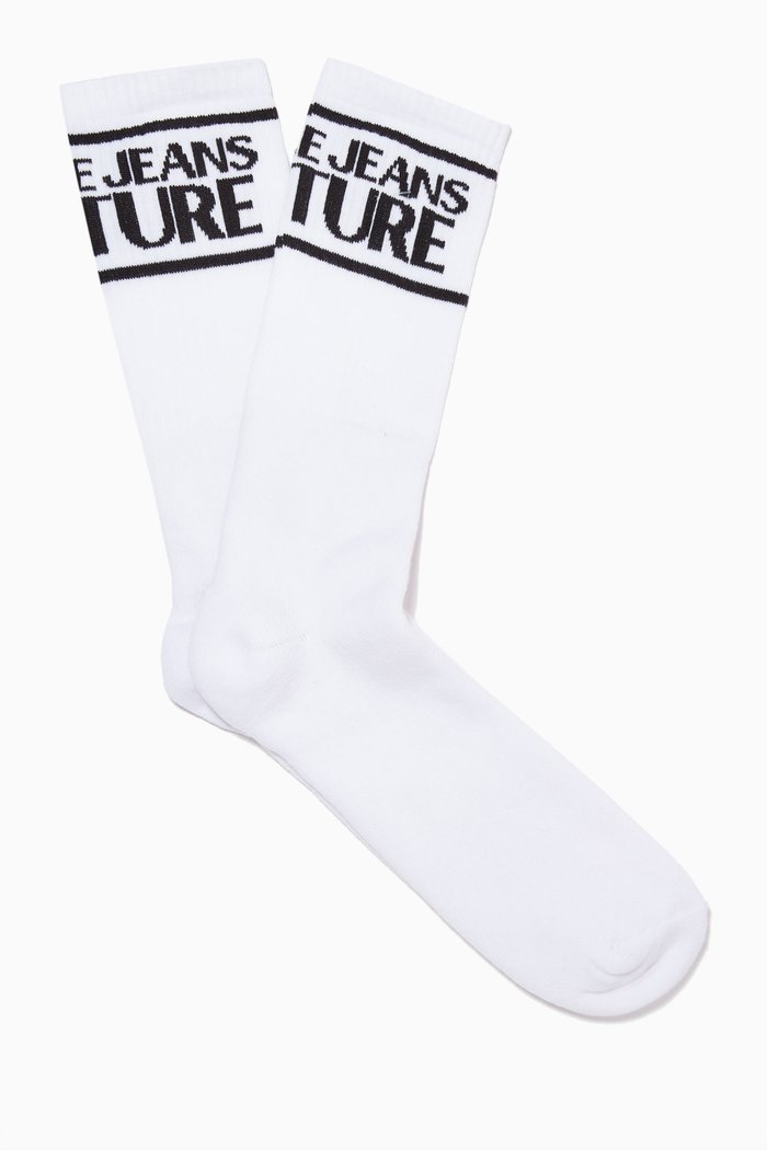 Logo Socks, White
