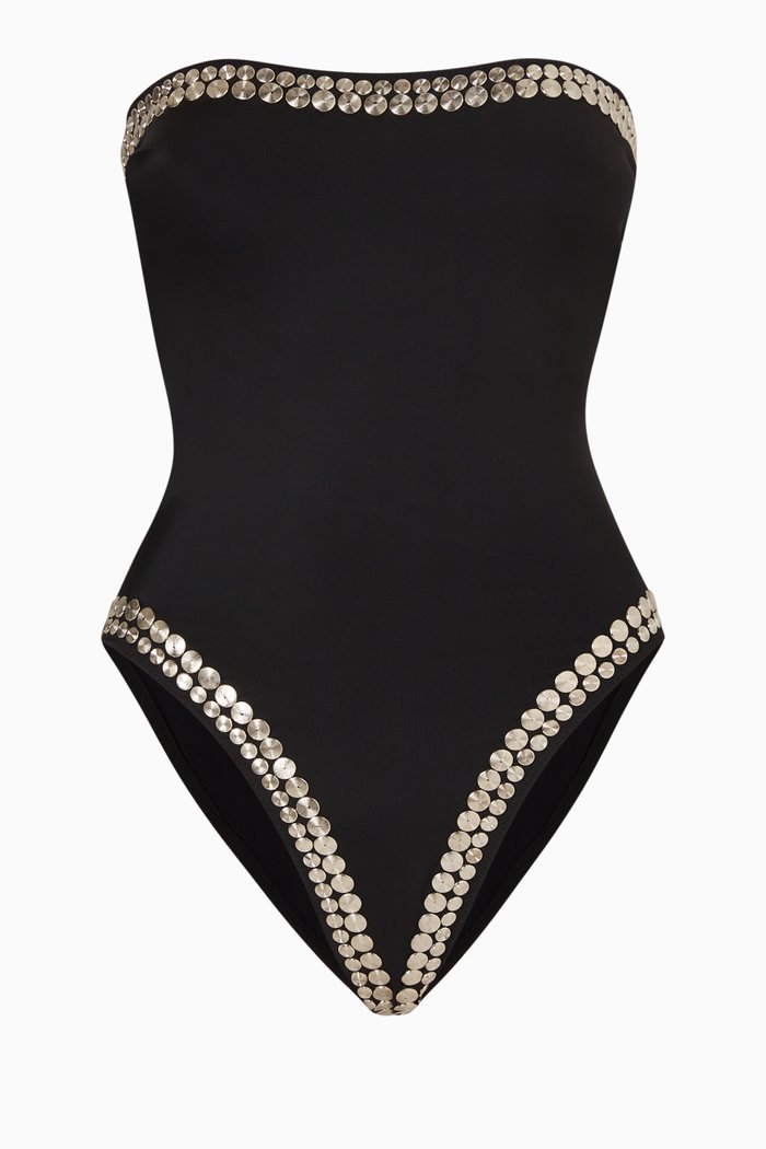 

Stud Bishop One Piece Swimsuit, Black