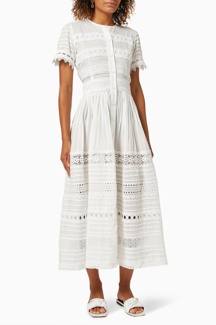 

Camilla Dress in Cotton, White