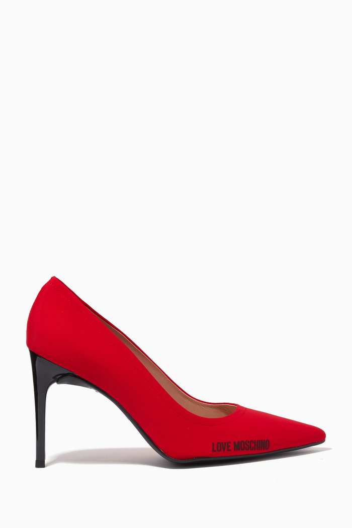 

Logo Pumps 95 in Knit, Red