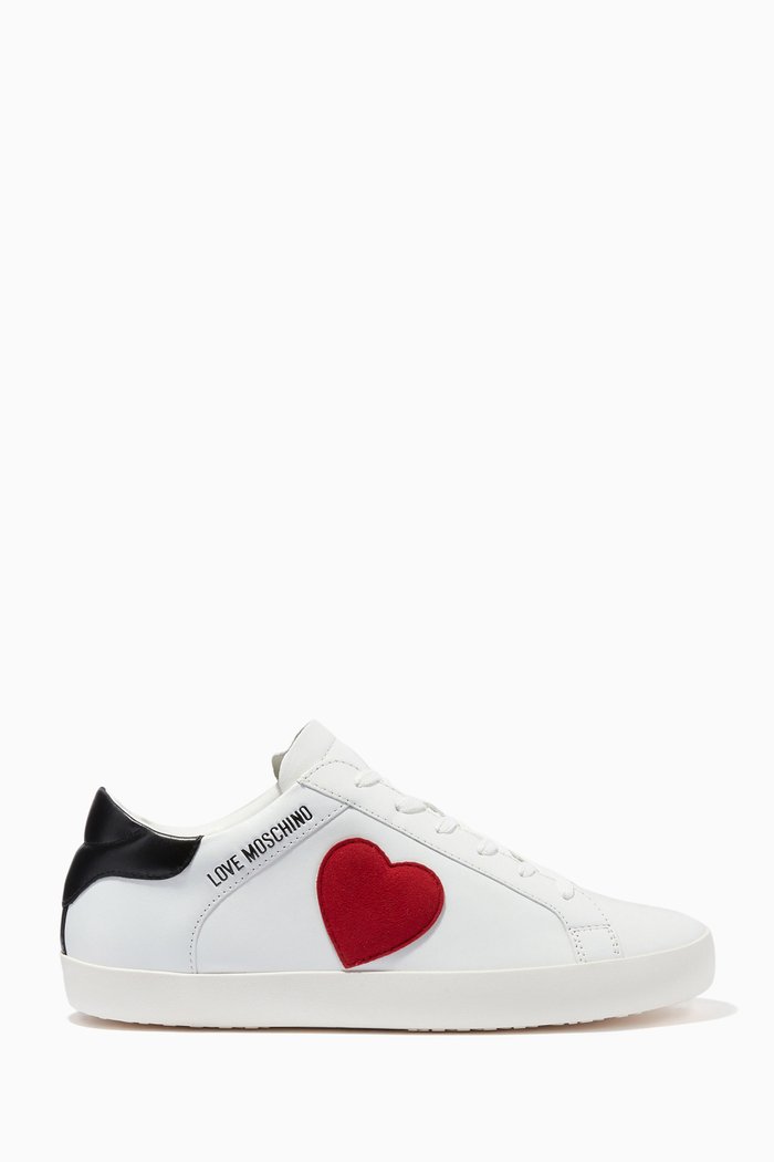 Free Love Sneakers in Leather, White