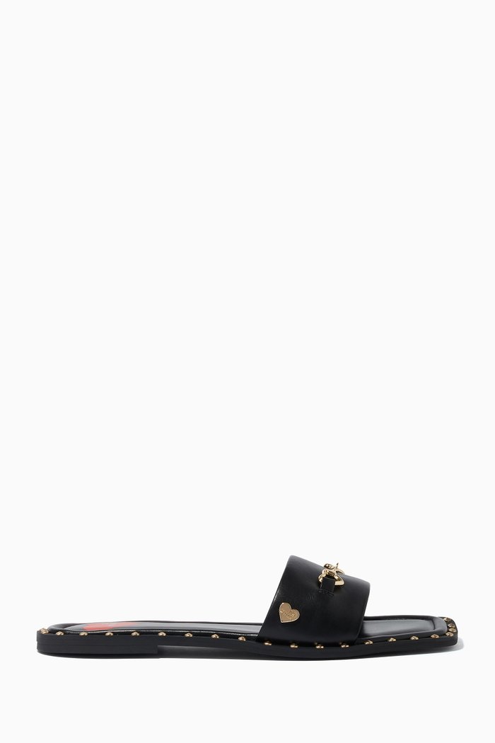 Daily Flats in Smooth Leather, Black