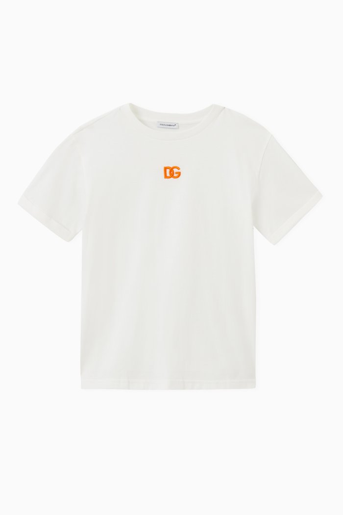 

Embroidered Small Logo T-shirt in Cotton, White