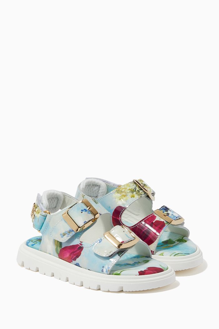 

Renaissance Floral Sandals, Multicolour