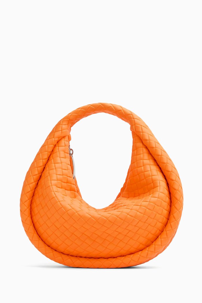 

Padded Jodie Bag in Intrecciato Rubber, Orange