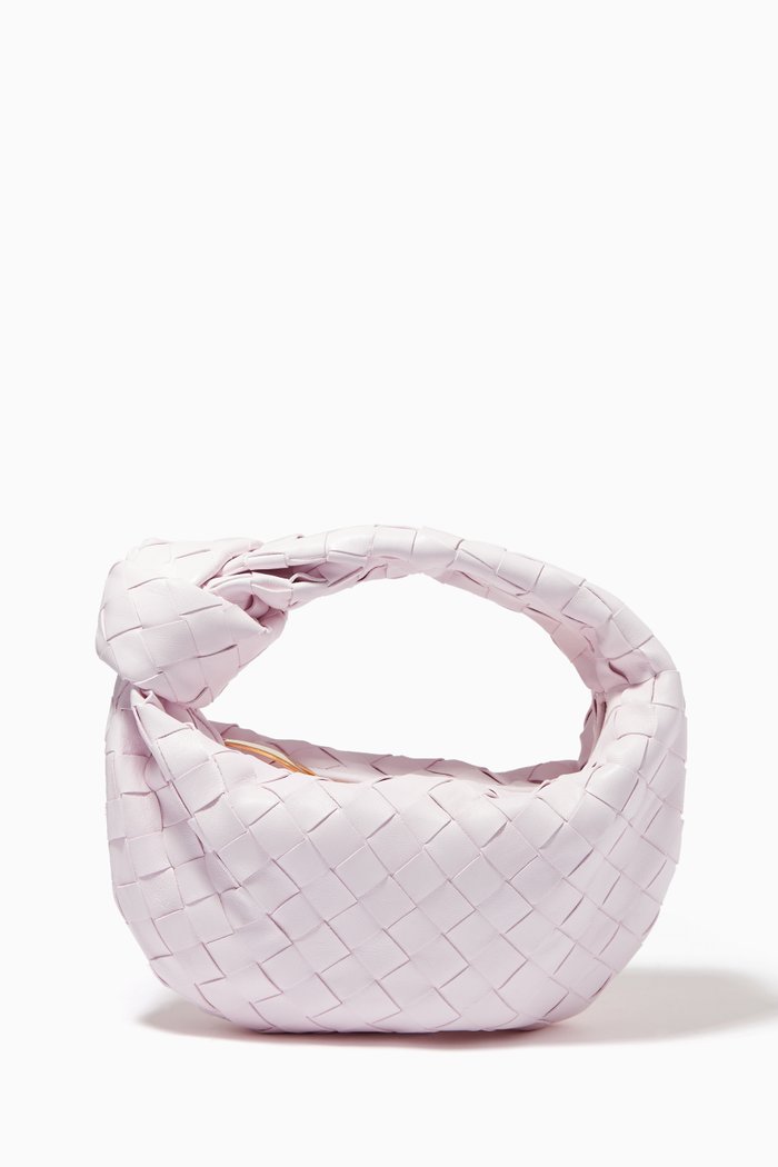 Mini Jodie Bag in Intrecciato Nappa, Pink