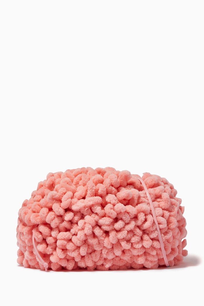 

Mini Pouch in Mini-mop Effect Twisted Chenille, Pink