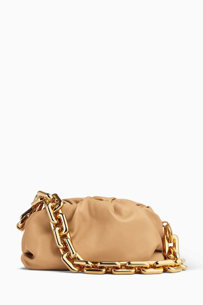 

Teen Chain Pouch in Calfskin, Neutral