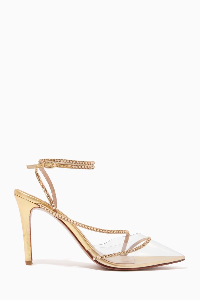 

Dassy Sunset 100 Pumps in Leather & PVC, Gold