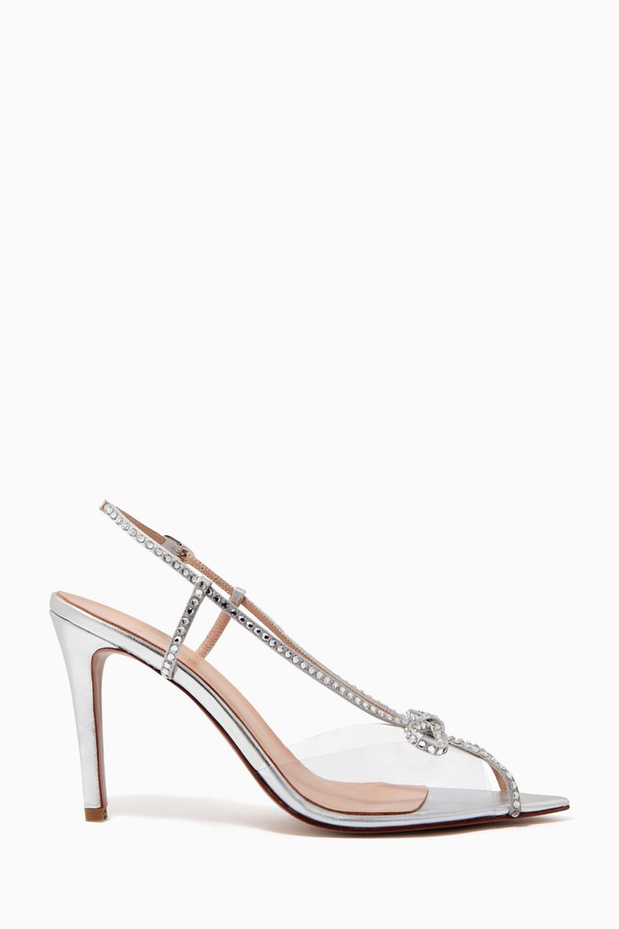 

Kay 100 Sandals in PVC & Leather, Silver