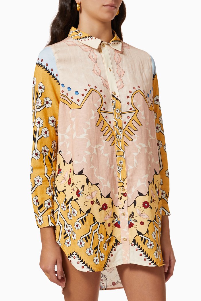 

Crystal Shirt Dress in Viscose Blend, Multicolour