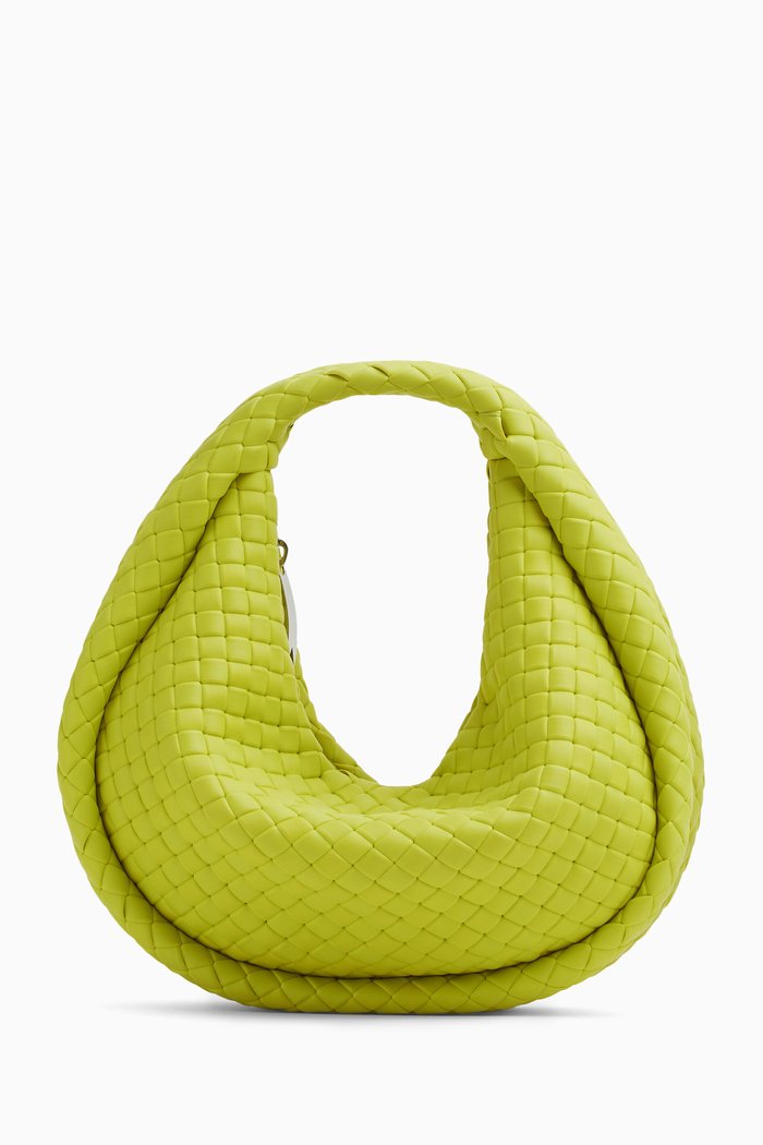 

Padded Jodie Bag in Intrecciato Rubber, Green