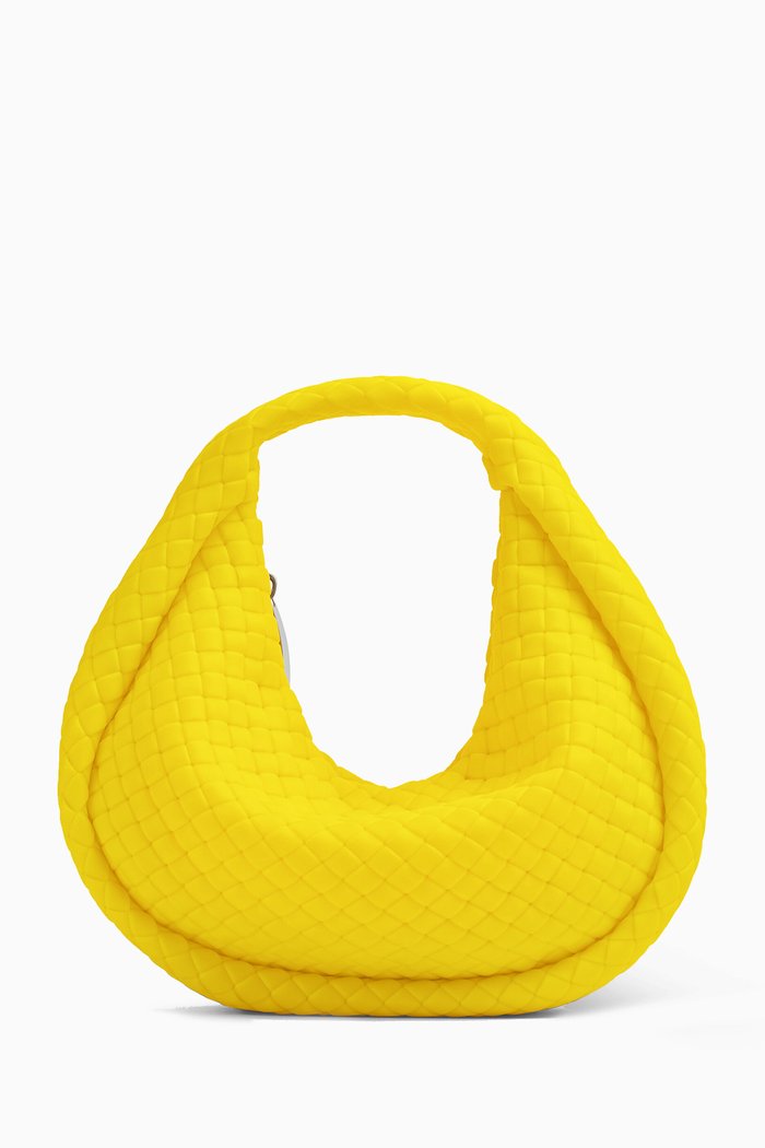 

Padded Jodie Bag in Intrecciato Rubber, Yellow