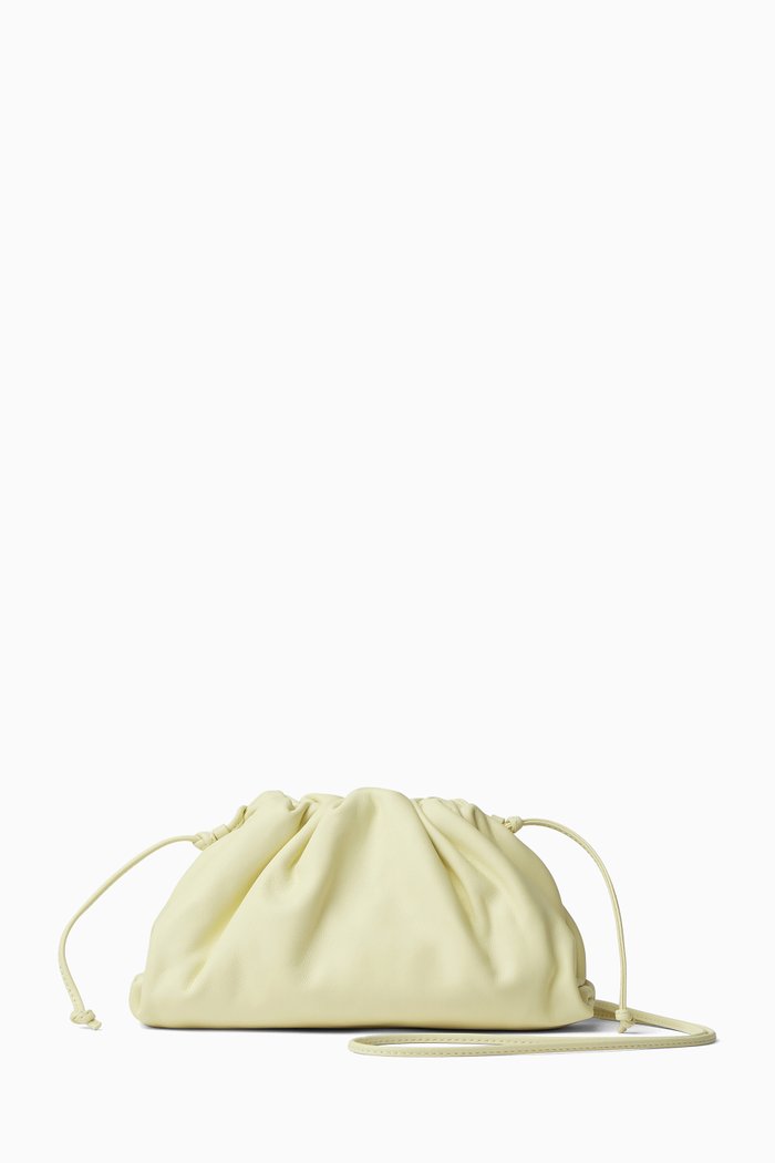 

Mini Pouch in Leather, Yellow