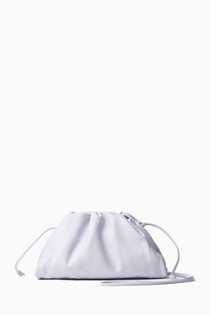 Mini Pouch in Leather, Pink
