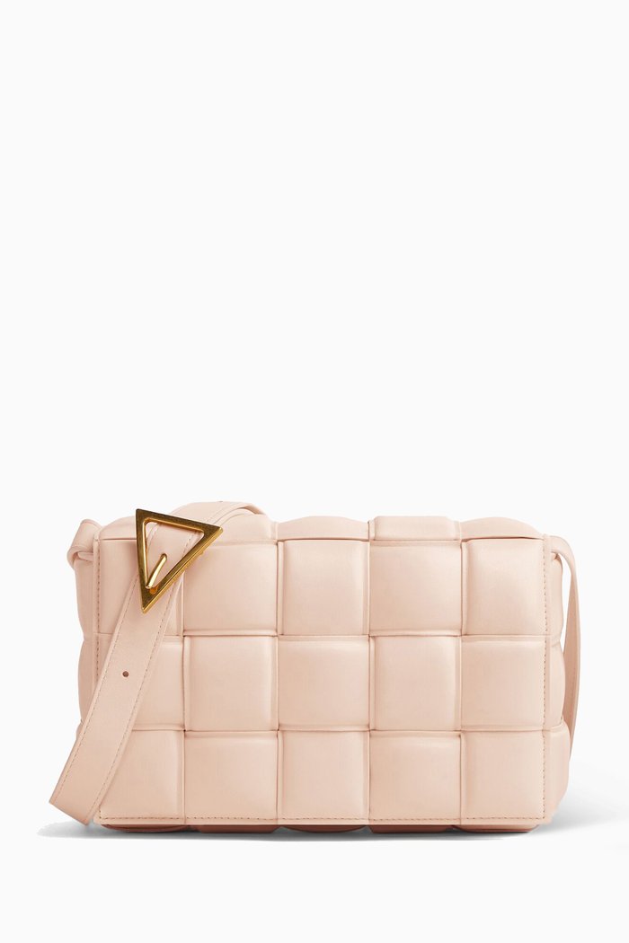 

Padded Cassette Bag in Nappa, Yellow