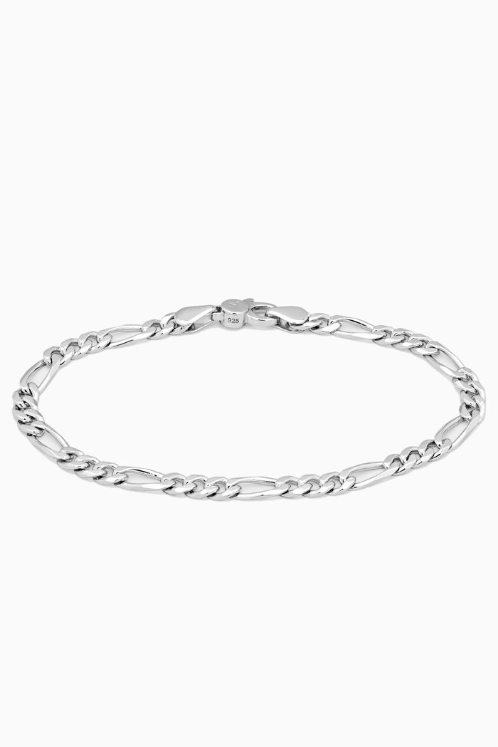 

Figaro Bracelet in Sterling Silver