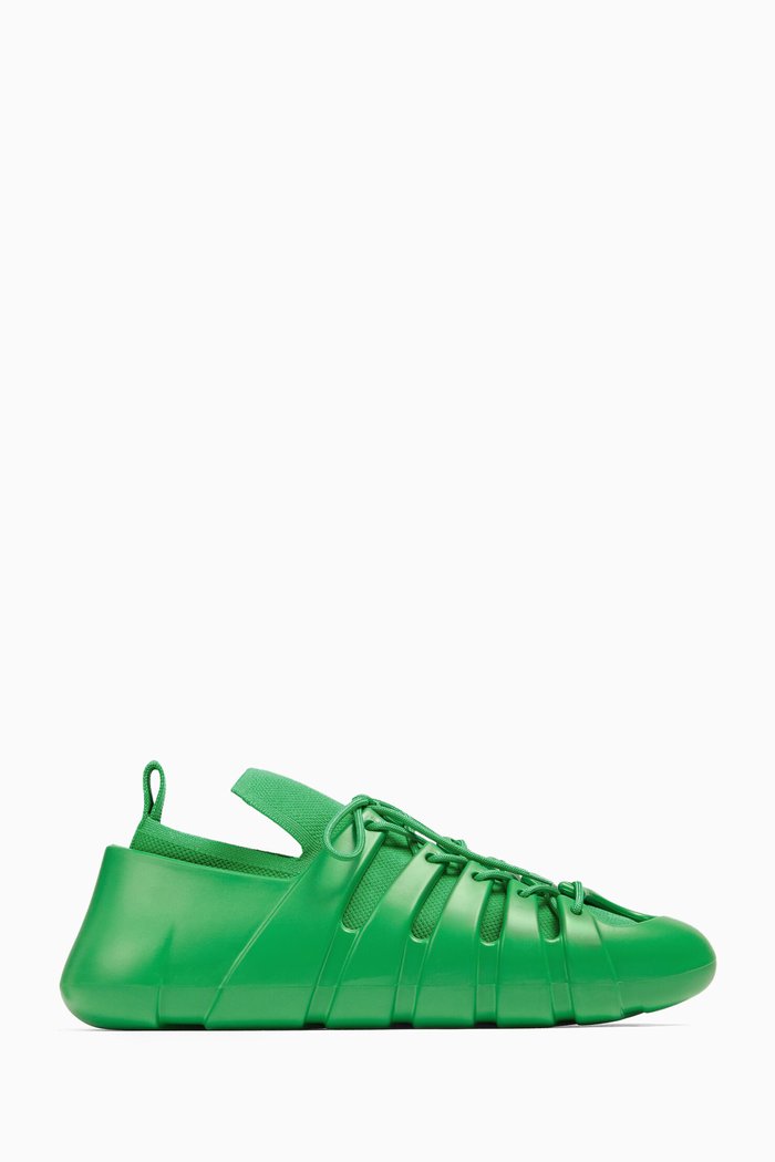 

Trail Sneakers in Tech-knit & Rubber, Green