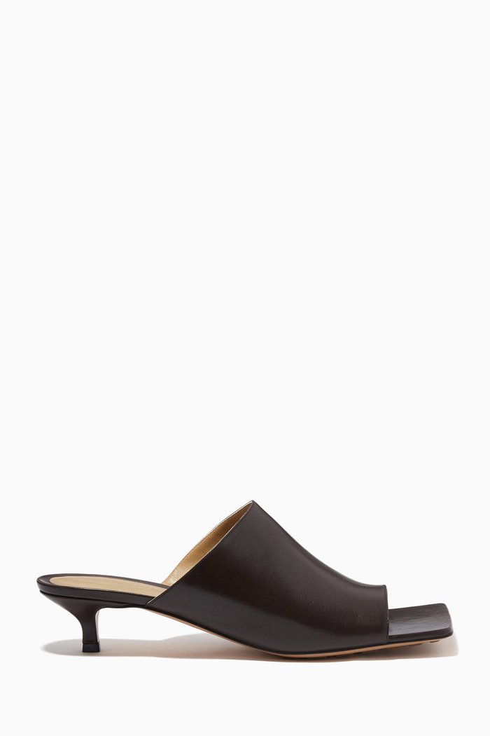 

Stretch Mules in Nappa, Brown