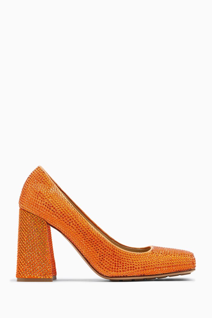 

Tower Strass Pumps in Suede, Orange