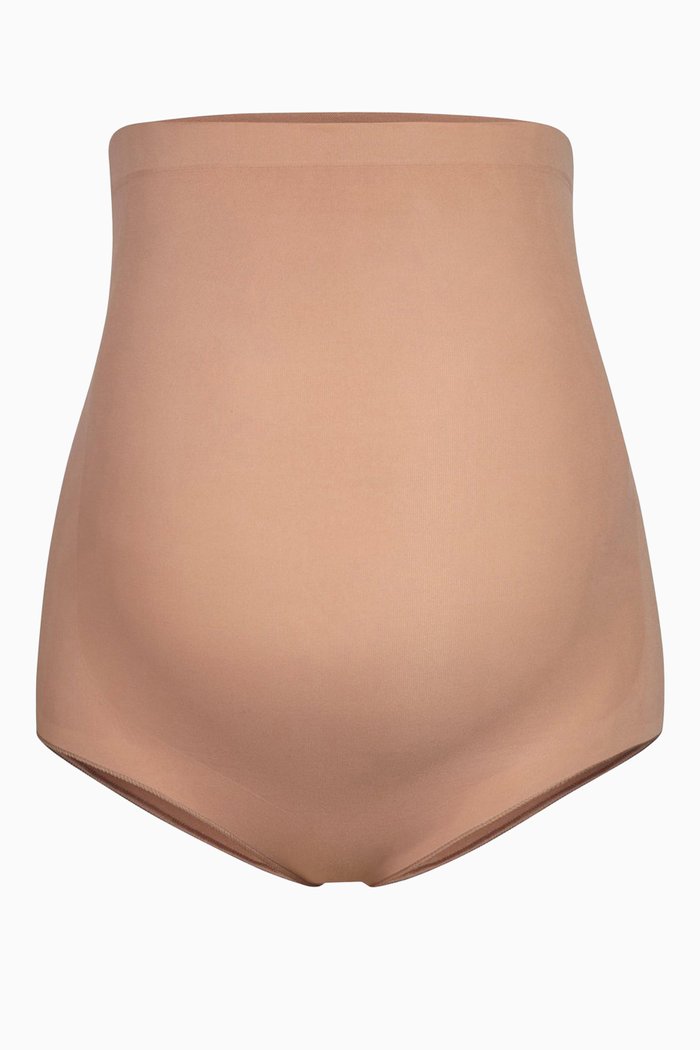 Maternity Sculpting High Waist Brief, Brown