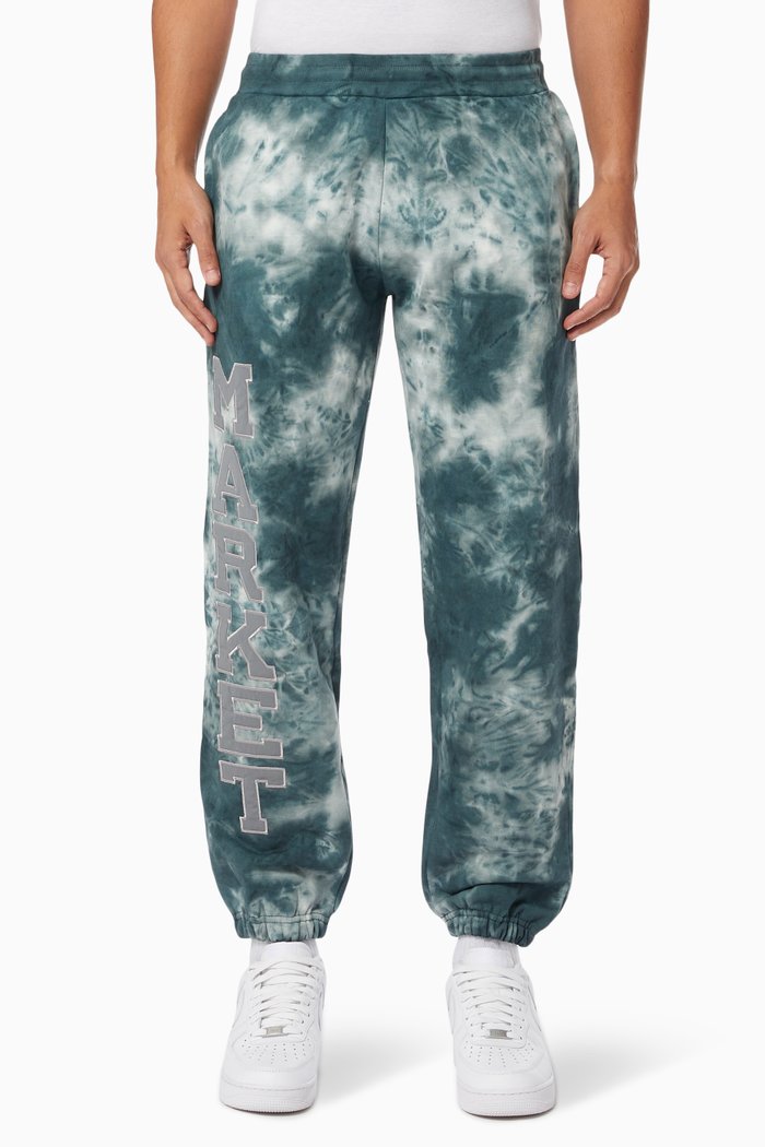

Tie-Dye Sweatpants in Cotton, Grey