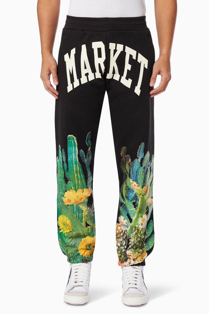 

Cactus Ark Sweatpants in Cotton, Black