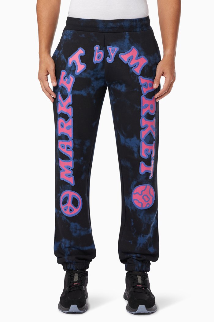 

Cali Peace Tie-Dye Sweatpants in Cotton, Blue