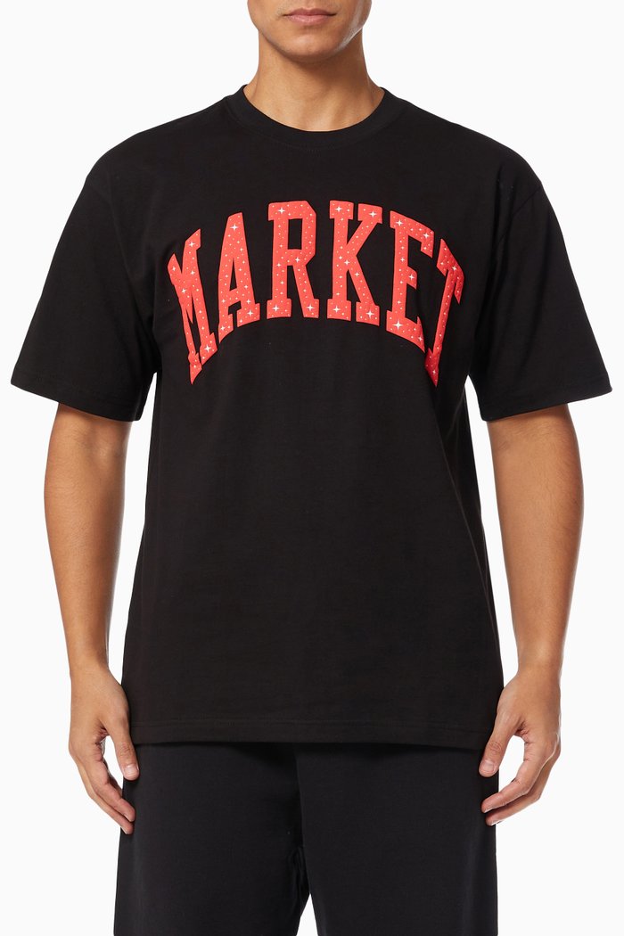 Arc Logo T-Shirt in Cotton, Black