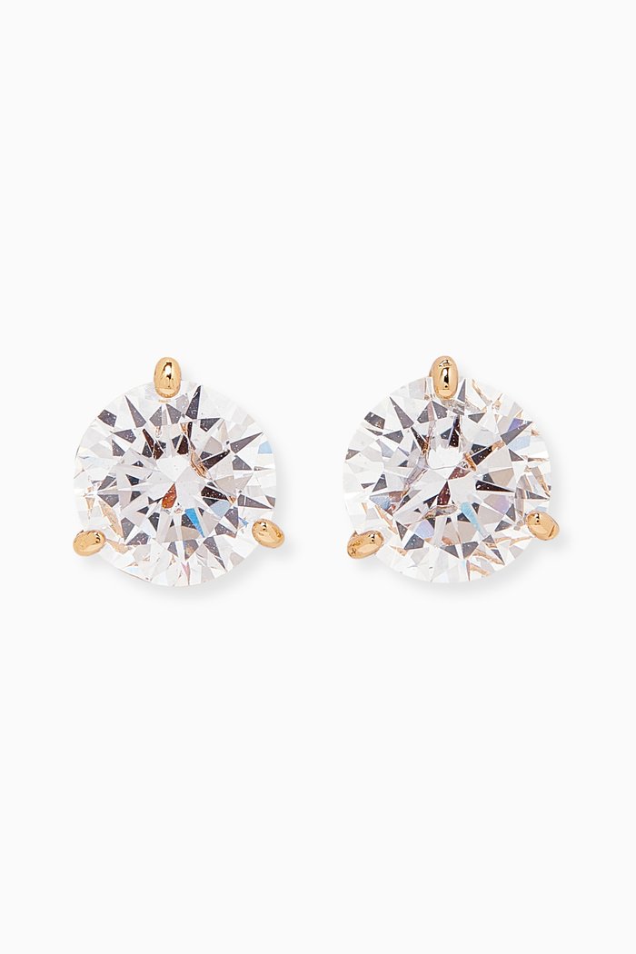 

Brilliant Statement Studs in Metal, Gold