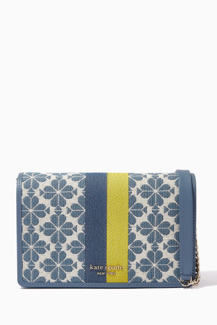 

Flower Stripe Wallet On Chain in Jacquard, Multicolour