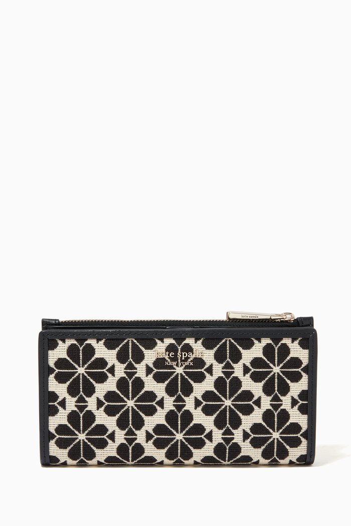 

Flower Stripe Card Holder in Jacquard, Multicolour
